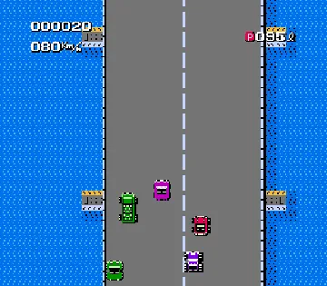 Bump 'n' Jump (USA) screen shot game playing